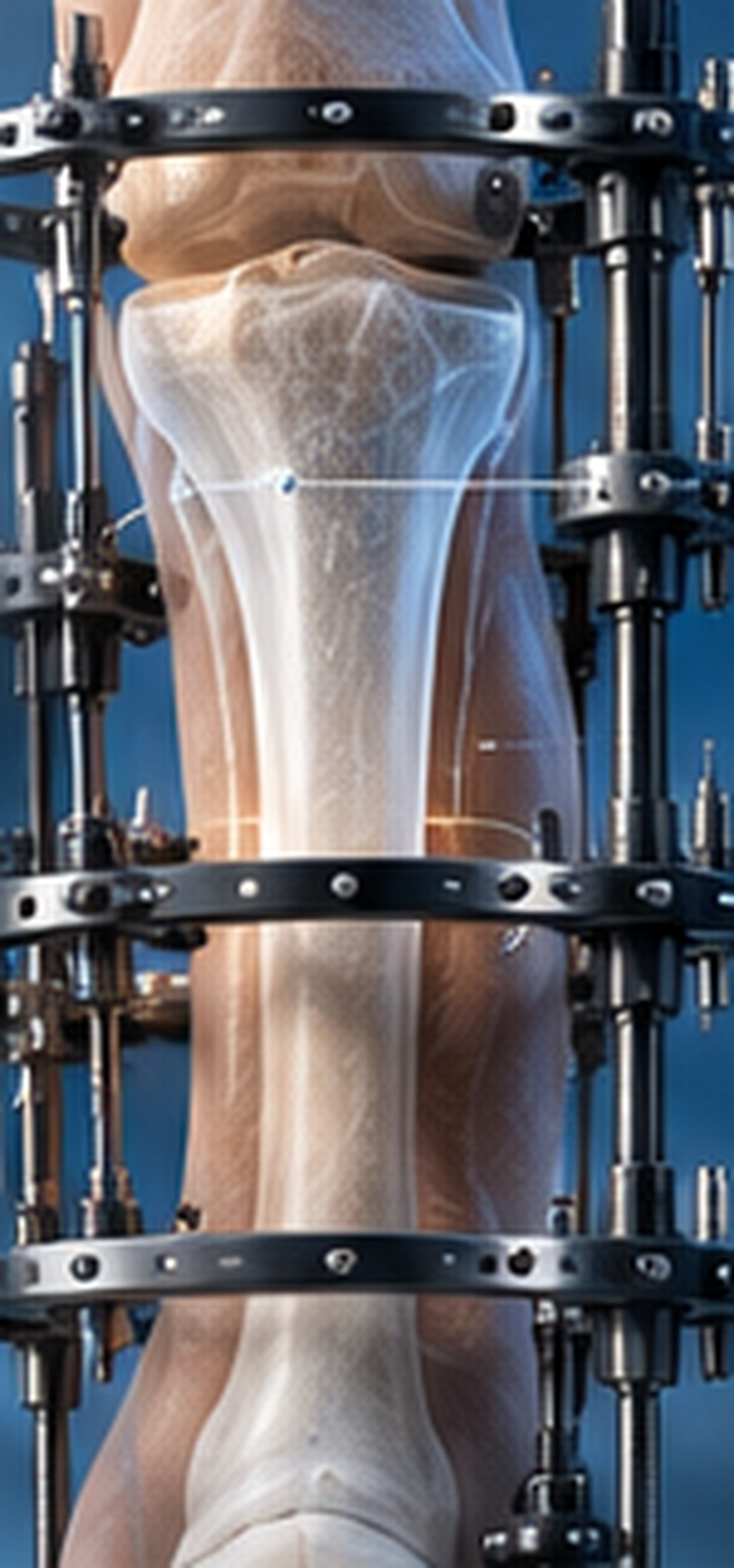 Gradual limb deformity correction using external fixation