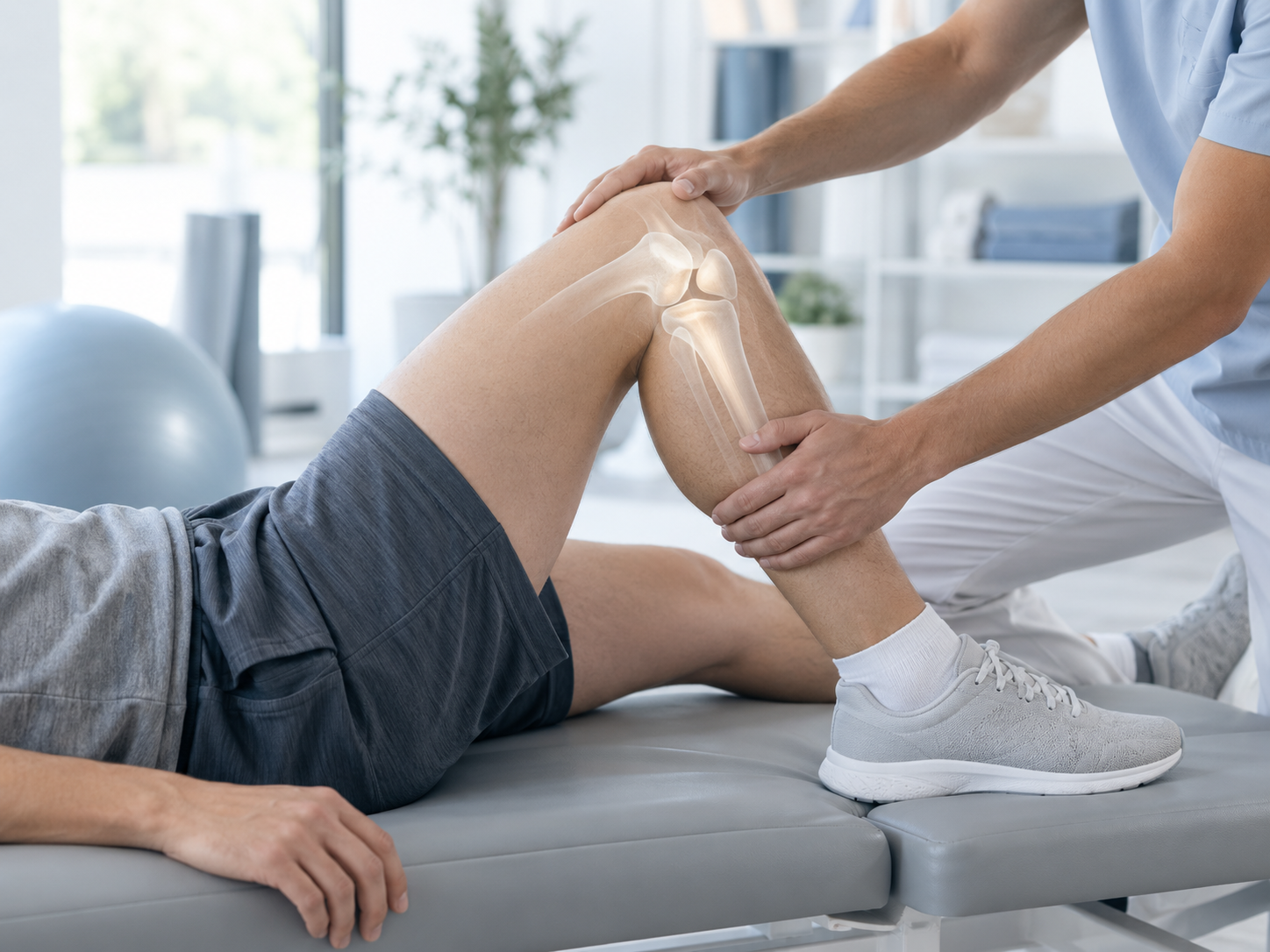 Orthopedic rehabilitation with anatomical visualization