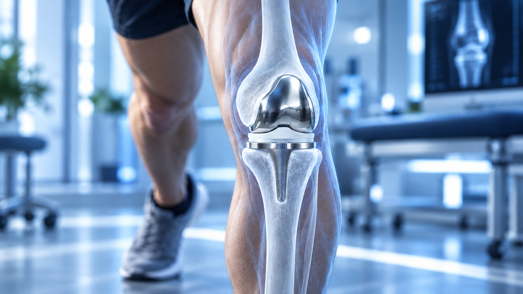 Total knee replacement planning and alignment visualization