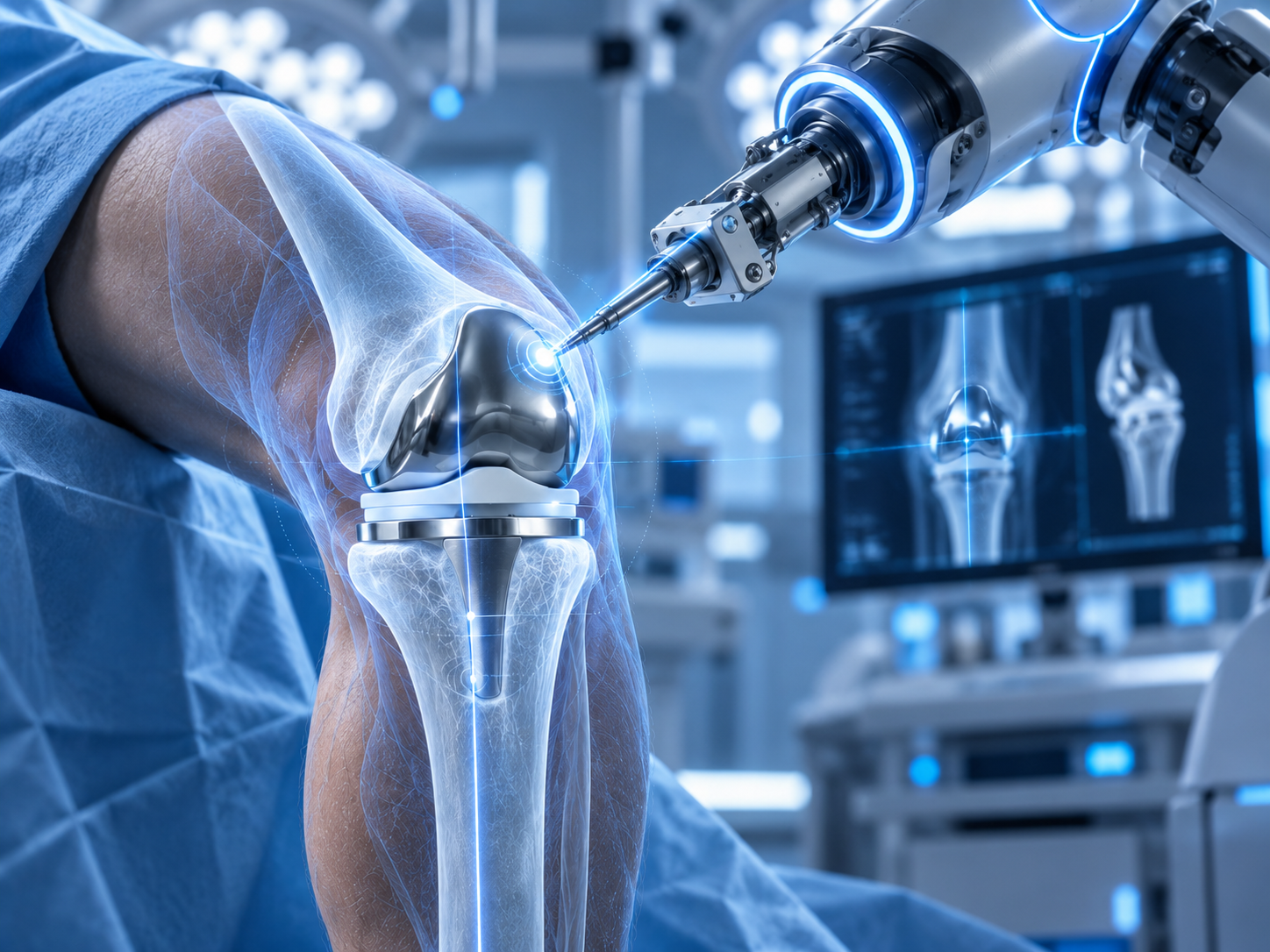 Robotic-assisted total knee replacement planning