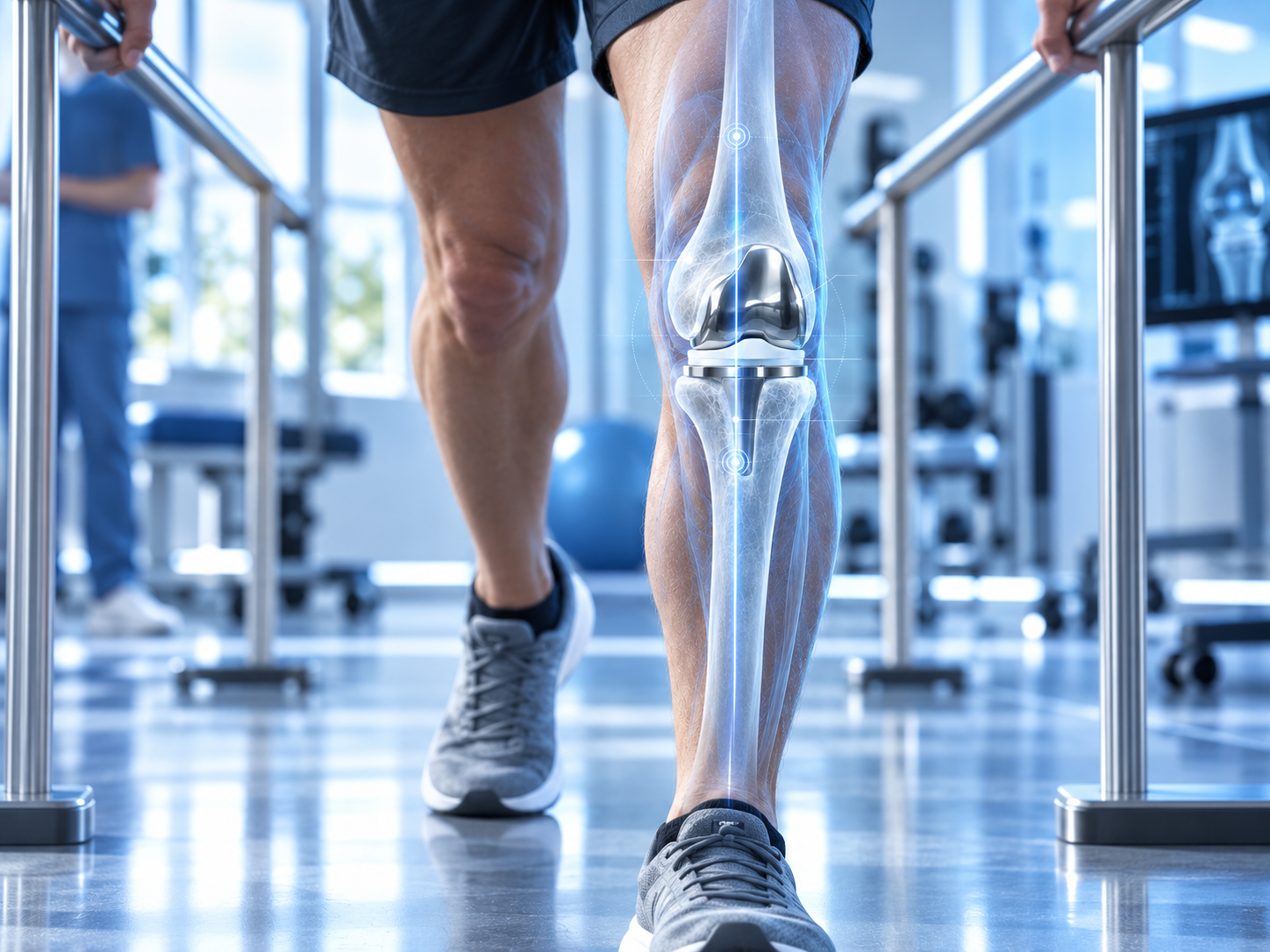 Rehabilitation after total knee replacement