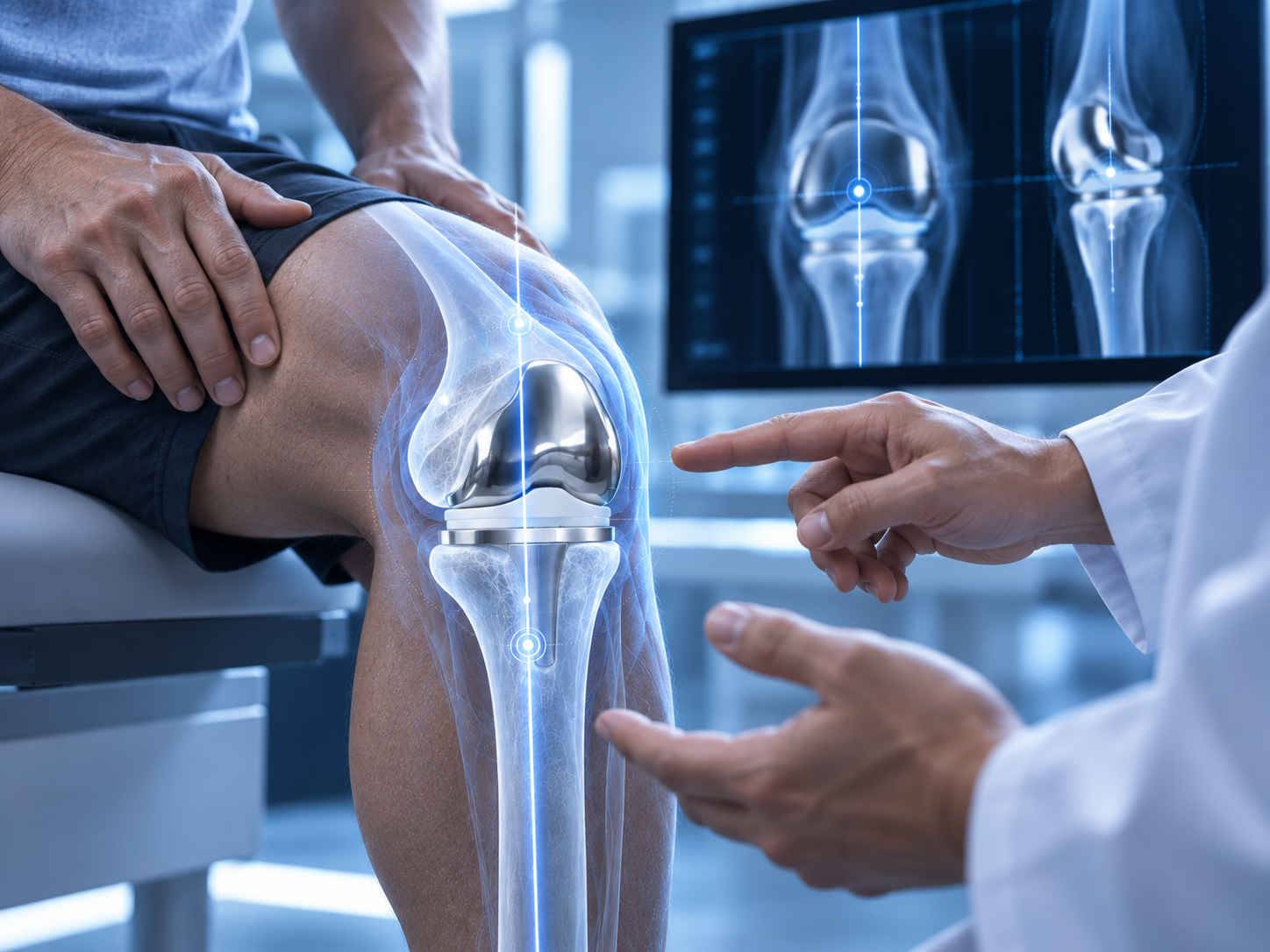 Total knee replacement planning and reconstruction