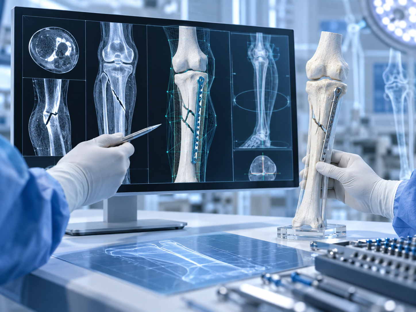 Fracture imaging and orthopedic reconstruction planning