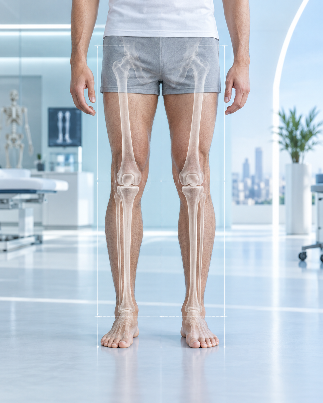 Cosmetic limb lengthening proportion and lower limb assessment